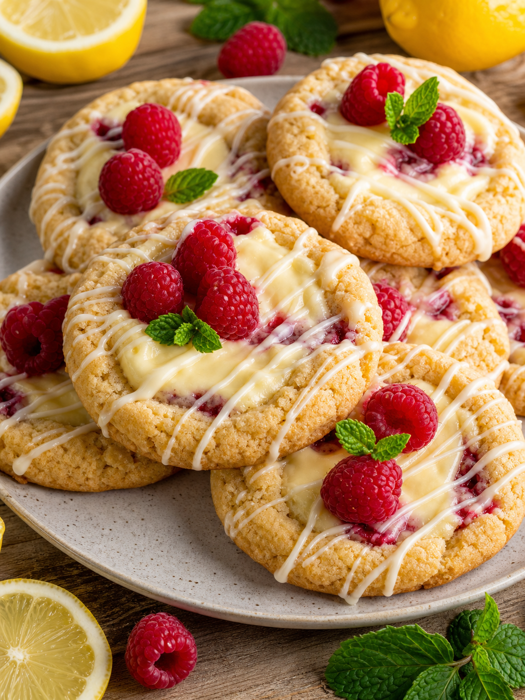 Limonlu Frambuazlı Cheesecake Kurabiye Tarifi